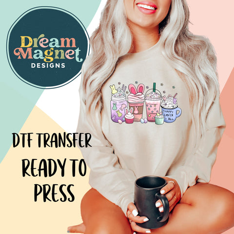 Easter Coffee Lover DTF Transfer