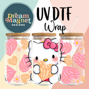 Hello Kitty Pink Heart UV DTF Wrap