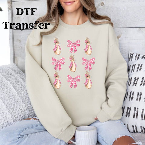 Bunnies and Bow DTF Transfer